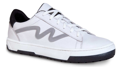 Tenis Bota Motociclista Hombre Moto Biker Wkl 80204 Blanco