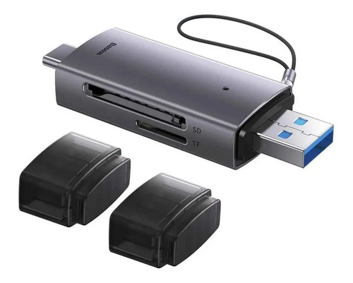 Imagen 8 de 10 de Lector De Tarjetas Baseus Sd Y Microsd Usb A 3.0 Y Usb C 3.0