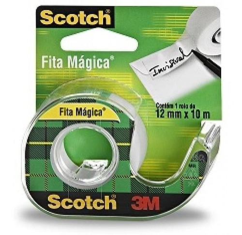 Fita Mágica Scotch 12mmx10m 810 Com Disp 3m