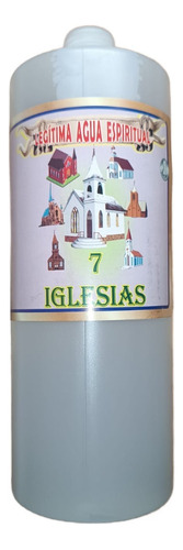 Legitima Agua Espiritual De 7 Iglesias. 1 Litro