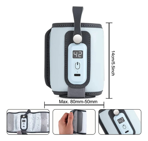 Aquecedor De Mamadeiras Usb Portátil De Temperatura Constant