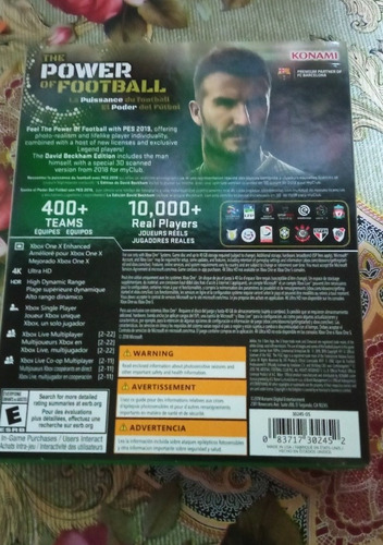 Imagen 2 de 8 de Pro Evolution Soccer Pes 2019 David Beckam Edition Xbox One