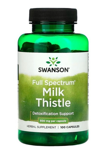 Swanson Full Spec Milk Thistle 500mg,detoxificacion. 100 Un