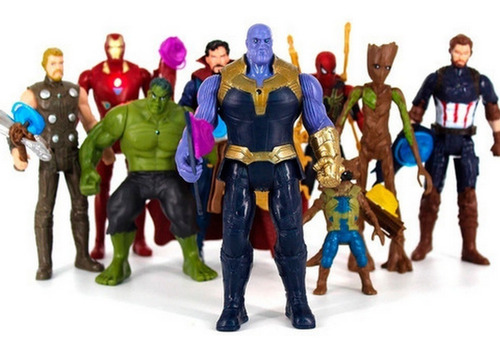 Imagen 1 de 5 de Muñecos Vengadores Venom Thanos Spider Hulk Iron Capitan