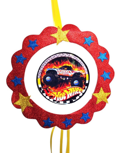 Piñata Hot Wheels Autos Decoración