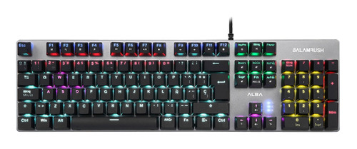 Teclado Gamer Balam Rush Alba Metalico Rgb Br-929653