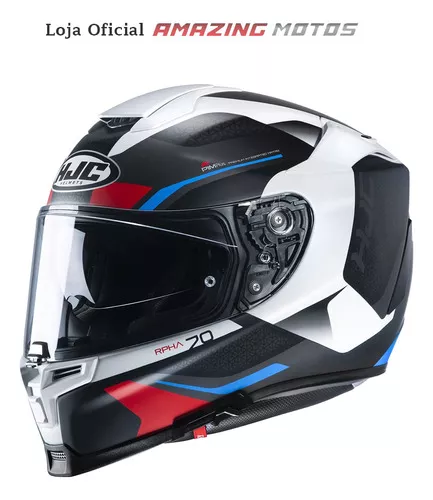 Casco de moto deportiva Hjc Rpha 70 Kosis Supreme color blanco