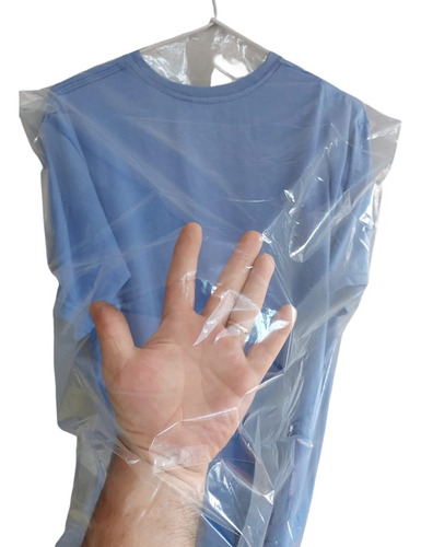 Sacos Capas Plast D Roupa Transparente Camisa 55x1,0 Mt 25un