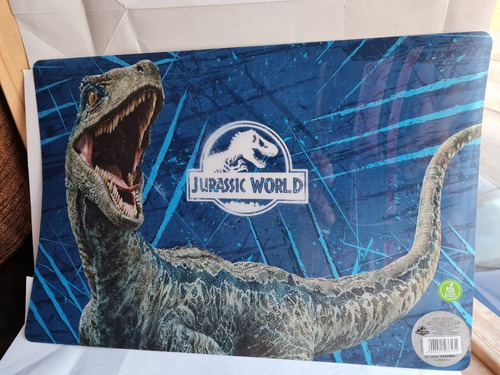 Jurassic World Tres Individuales Para Meza. Blue Dinosaurios