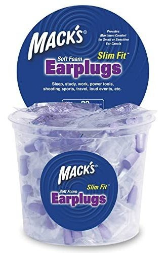 Tapones Para Oídos - Mack's Slim Fit Soft Foam Earplugs, 100