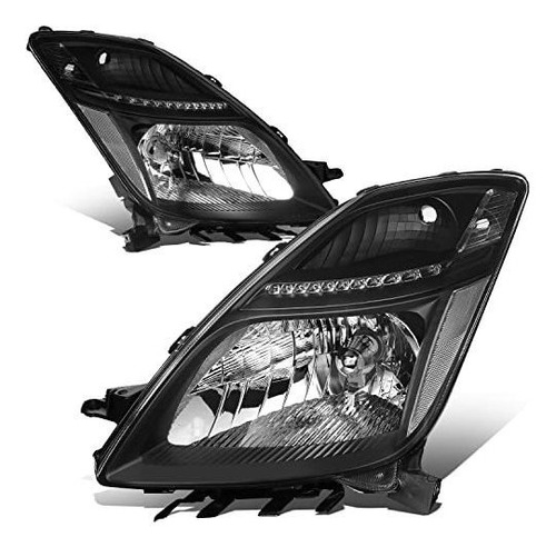 Par De Faros Compatibles Con Toyota Prius 2006-2009, Negro