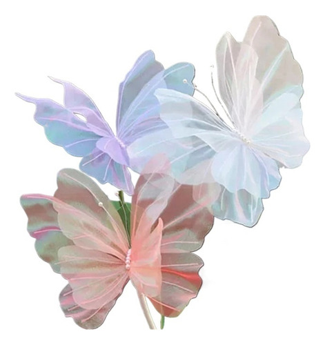 Mariposas Gigantes Artificiales De Seda Para Decoración De B