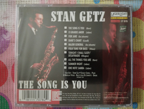 Stan Getz Cd The Song Si You Sellado V (Usado)