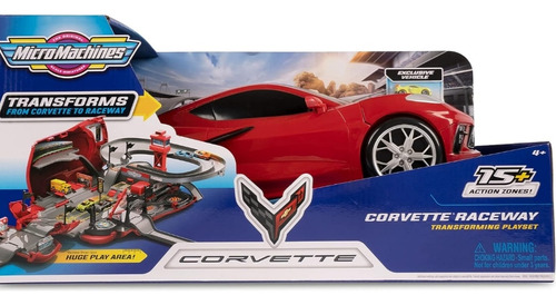 Corvette 2 En 1. Micromachines Corvette Convertible A Pista