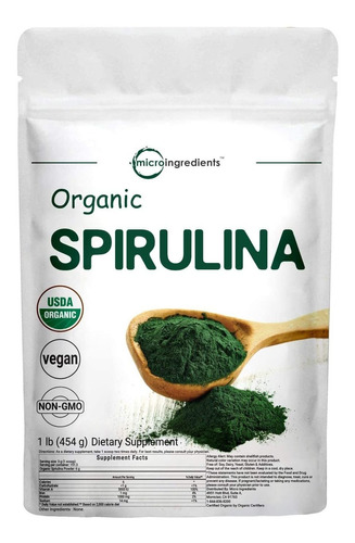 Espirulina Orgánica En Polvo Micro Ingredients, El Mejor Sup