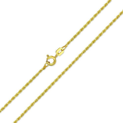 2mm 030 Gauge Strong 14k Gold Plated 925 Sterling Silver Rop