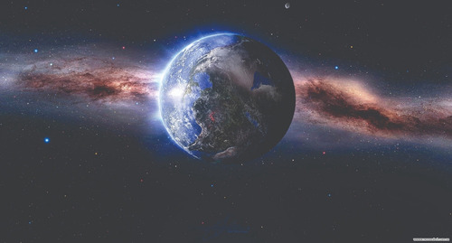 Vinilos Decorativos Universo Luna Galaxia 130x70cm