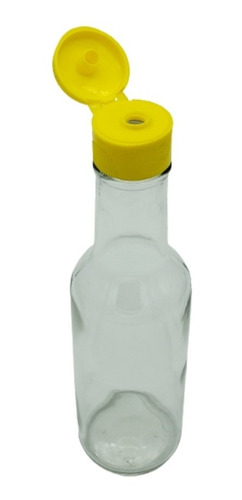 Botella Vidrio Habanera 150ml Con Tapa Fliptop (5 Pza)