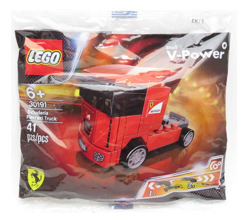 Camión Scuderia Ferrari 30191 de 41 piezas Lego Shell