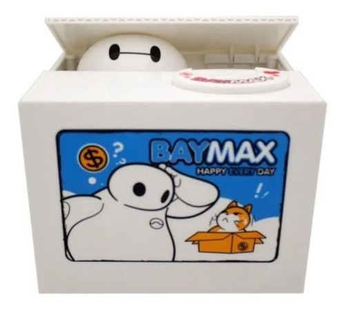 Alcancía Electrónica Big Hero Baymax Roba Monedas