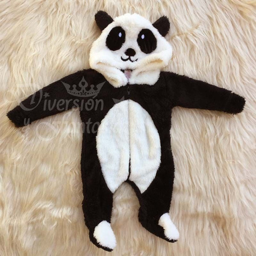 Imagen 4 de 7 de Enterito Peluche Kigurumi Oso Panda Para Bebé