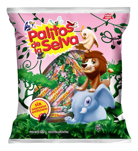 Bolsa Caramelos Palito De La Selva Masticables 660 Gr