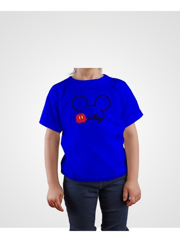 Polera Mickey Mouse Camiseta / Niño Y Niña / Talla 4 A 12