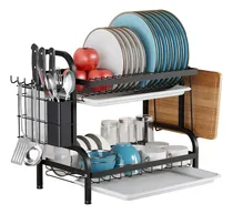 Comprar Rack Escurridor Organizador Cocina Secador Platos 2 Niveles