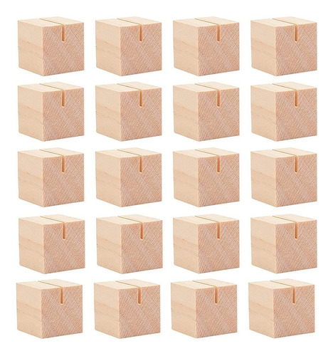 Soporte De Madera Para Tarjetas De Nombre, 20 Unidades, Sopo