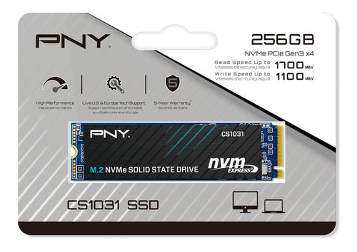 Disco Duro Solido M.2 Ssd Pny 256gb Pc Laptop M280cs1031-256