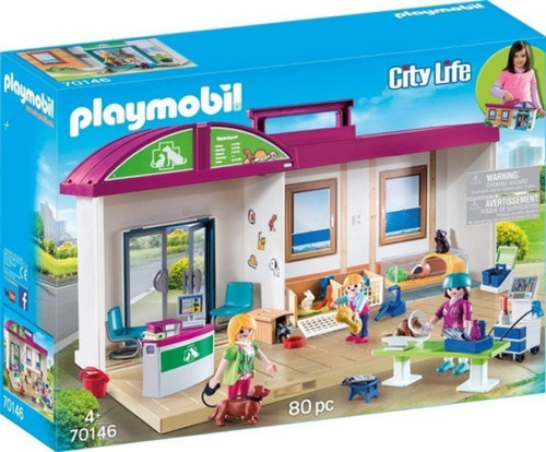 Playmobil City Life Clínica Veterinaria Art 70146