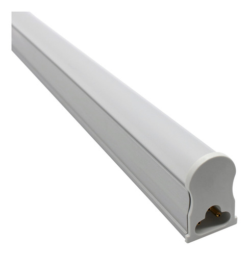 Kit 3 Tubular 6w C/ Calha Acoplada T5 30cm Completa Neutro Luz Branco-neutro 127/220V