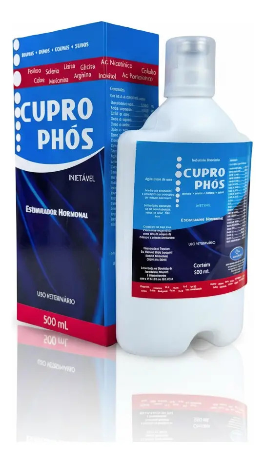 Cupro Phos 500ml Suplemento Vitamínico Para Animais