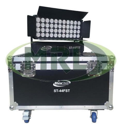 4 Ribalta Wash Light P5 Led Outdoor 44x12w Rgbw Com Case Dj