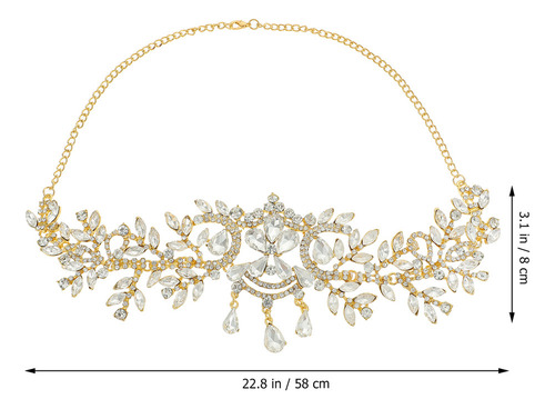 Corrente De Cabeça De Strass, Acessórios De Cabelo De Noiva,