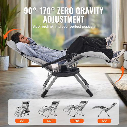 Vevor Zero Gravity Chair Sillón Reclinable Zero Gravity 33