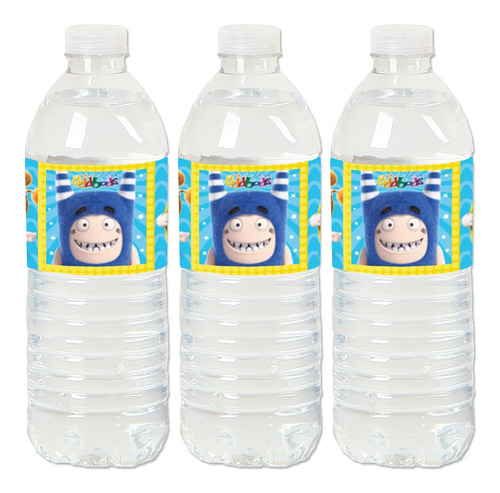 Etiqueta Engomada Para Botella Agua 20 Unidad