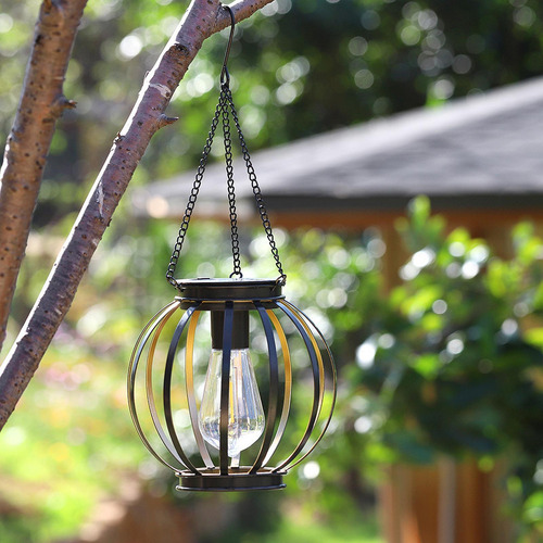 Lámpara De Hierro Con Energía Solar Lámpara Impermeable