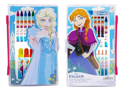 Set De Arte Escolar Frozen 42 Piezas Original Fa465