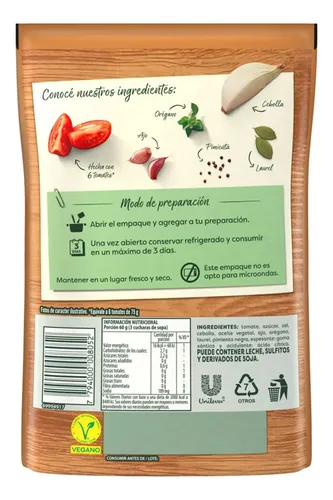 Salsa Knorr Filetto 340 Grs X 15 Unidades
