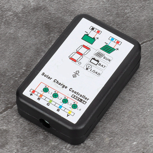 Controlador 6v 12v Pwm Con Soporte Solar Para Litio Y Mh
