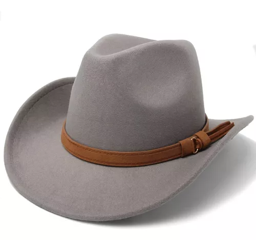 Sombrero Fieltro Paño Cowboy Tira Pharrel Mujer Hombre