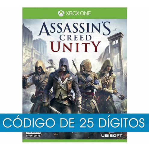 Jogo Assassin's Creed Unity Xbox One Código 25 Digitos