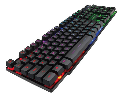 Teclado Gamer Membrana Luces Rgb