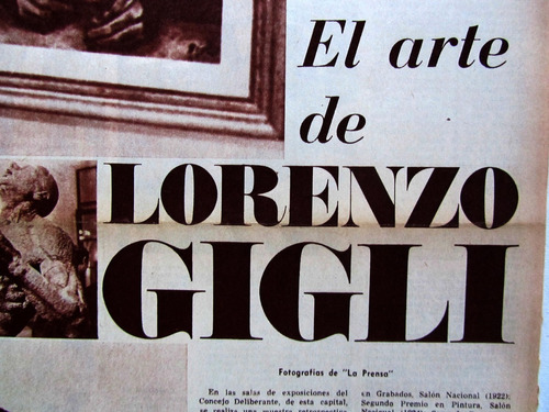 Lorenzo Gigli Exposicion Retrospectiva 1972 Exhibicion Arte