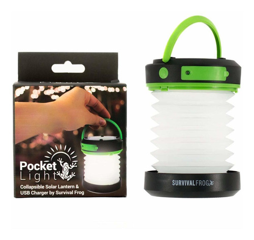 Survival Frog. Luz Led De Bolsillo Plegable. Con Fuente De E