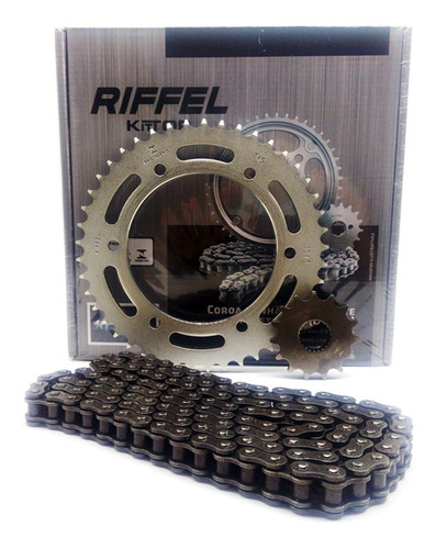 Kit Relação Transmissão Fazer 250 Riffel C/ret. Aço 1045