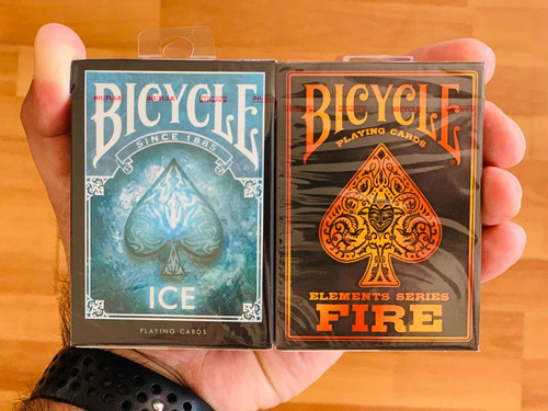 Bicycle Ice - Fire Poker Baraja Naipe
