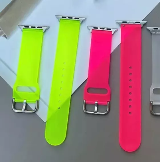 Correa Fluorescente Transparente Para Apple Watch.