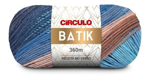 Lã Tricô Batik Circulo 360m 100g (277 Tex) 100% Acrílico Cor 9764 - Maresia